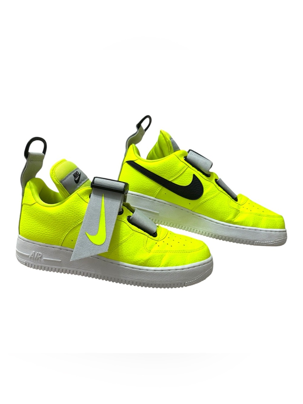 NIKE AIR FORCE 1 UTILITY-VOLT/WHITE-BLACK Size 9